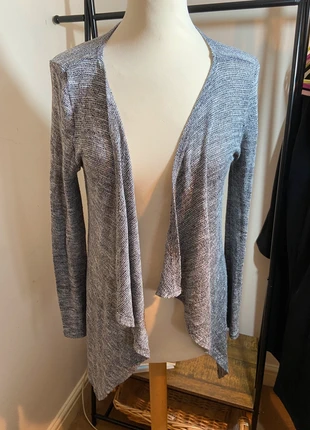 Atmosphere Grey & White Open Front Cardigan – Size S (UK 6–8), brand: Atmosphere, condition: Good, size: S / UK 8-10, £2.00, £2.80 includes Buyer Protection