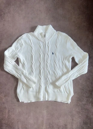 Gilet torsadé Ralph Lauren taille M Blanc Femme, marke: Ralph Lauren, zustand: Sehr gut, größe: M / 38 / 10, 40,00 €, 42,70 € inklusive Vinted-Käuferschutz
