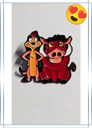 Pin's, métal émaillé, Pumba et Timon, univers Disney, marque: Disney, état: Très bon état, 2,50 €, 3,33 € Protection acheteurs incluse