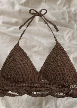 Haut en crochet marron dos nu - style bohème ibiza, marke: Aesthetic, zustand: Neu, größe: S / 36 / 8, 21,90 €, 23,70 € inklusive Vinted-Käuferschutz
