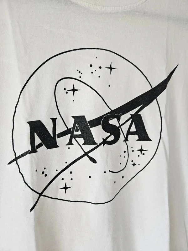 T-shirt blanc "Nasa" Kiabi taille 38/M - photo numéro 2