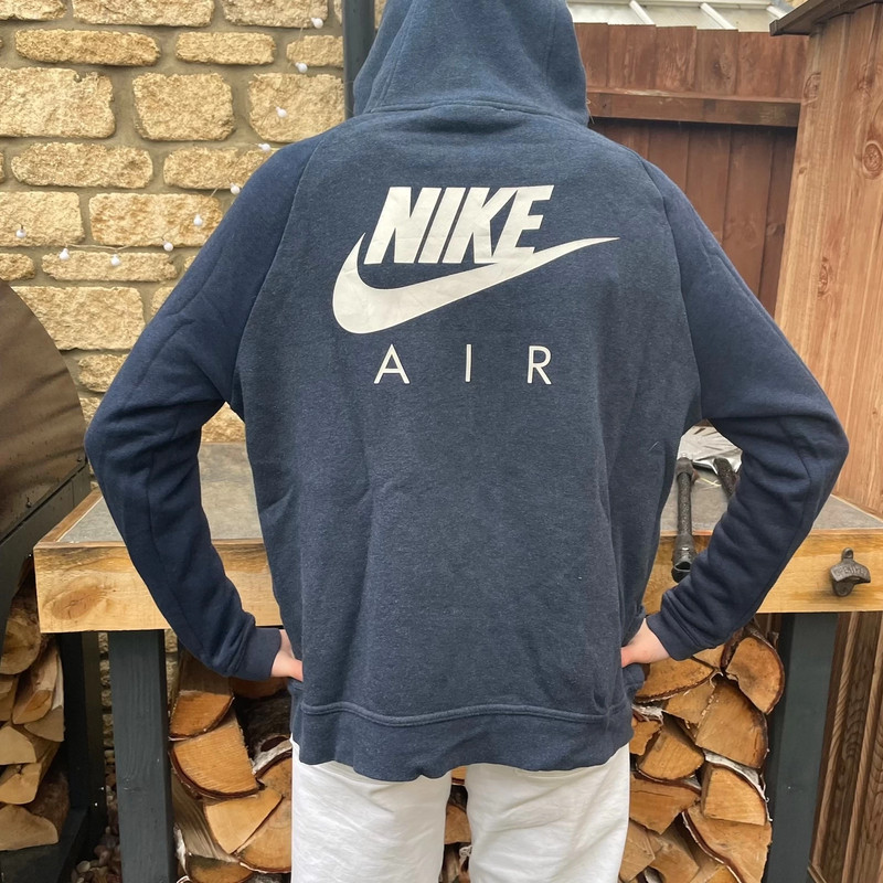 Navy Nike zip up hoodie Vinted