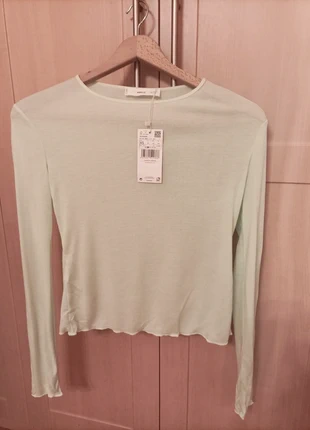 Camiseta de manga larga verde Mango S, marca: Mango, estado: Nuevo con etiquetas, tamaño: XS / 34 / 6, 2,50 €, 3,33 € Protección al comprador incluida