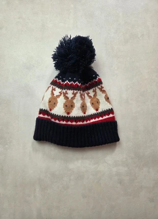 Bonnet KIABI enfant - 2 ans - motif rennes de Noël, marque: Kiabi, état: Très bon état, taille: 2-3 ans, 51 cm, 3,00 €, 3,85 € Protection acheteurs incluse