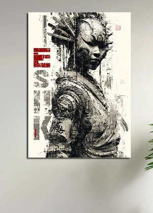 Cadre métallique 30×42 cm - Fixation magnétique - geisha, brand: Art, condition: Very good, €29.60, €31.78 includes Buyer Protection Pro