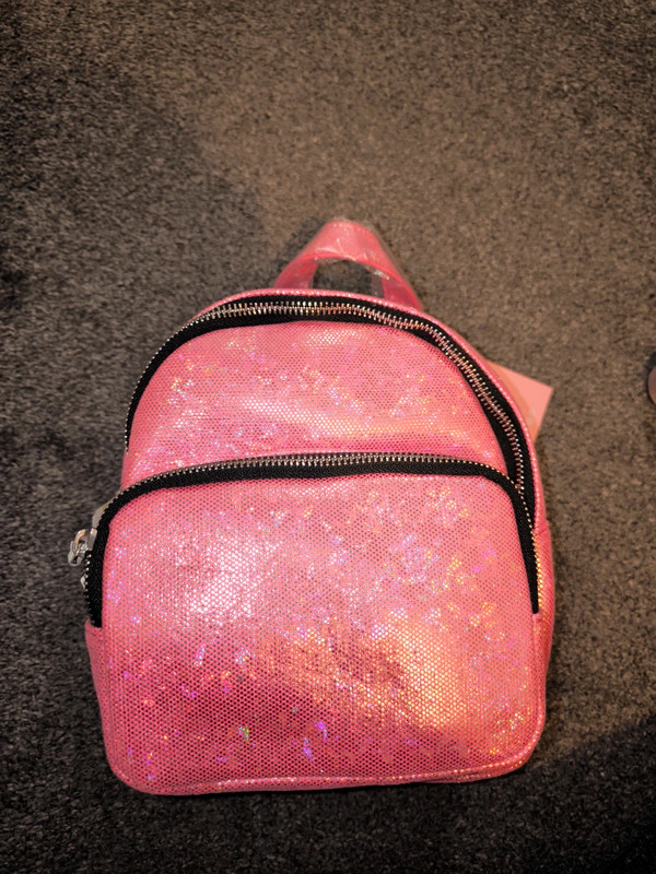 New skinnydip pink iridescent mini backpack Vinted