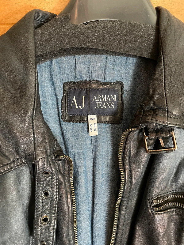 Cazadora piel Armani Jeans 2