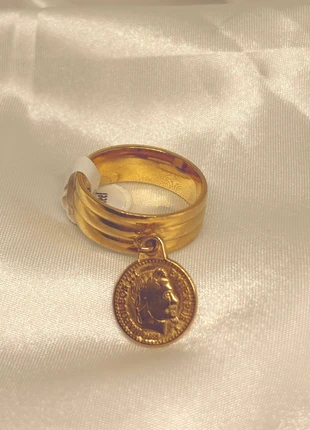 Bague💍 dorée pièce antique👑acier inoxydable, marca: Tendance, estado: Muy bueno, tamaño: 20,2 mm Ø / 25, 11,00 €, 12,25 € Protección al comprador incluida