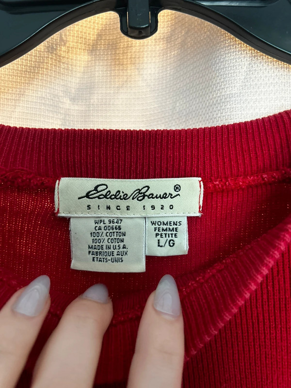 red eddie bauer pullover 4