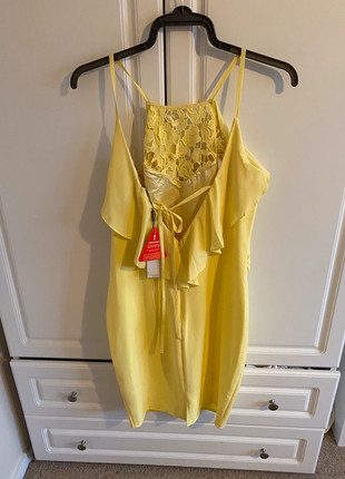 Lipsy clearance mustard dress