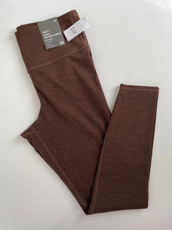 Gap Athletic Leggings Brown Size M NWT 1