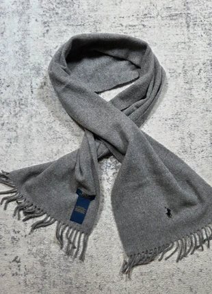 🧣 Écharpe Polo Ralph Lauren gris laine vierge Made in Italy, marke: Ralph Lauren, zustand: Sehr gut, 89,95 €, 95,15 € beinhaltet Vinted-Käuferschutz Pro