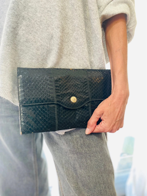 Pochette vintage Céline Paris noir - Vinted