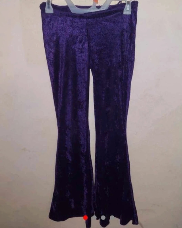 dark purple super lowrise bellbottom pants 1