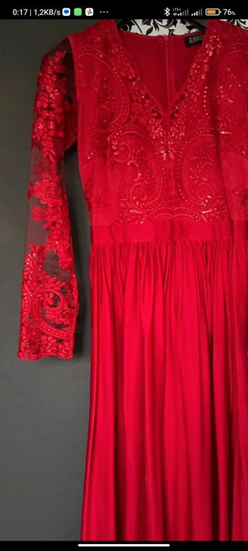 Sukienka czerwona balowa. r S 1