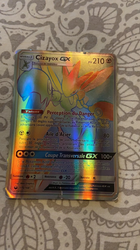 Cartes Pokémon Cizayox GX arc en ciel