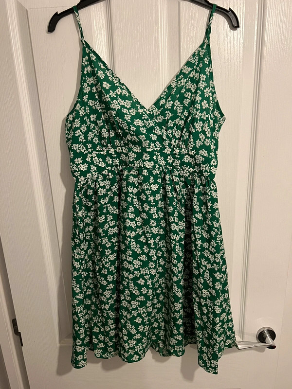 SHEIN green floral mini dress Vinted