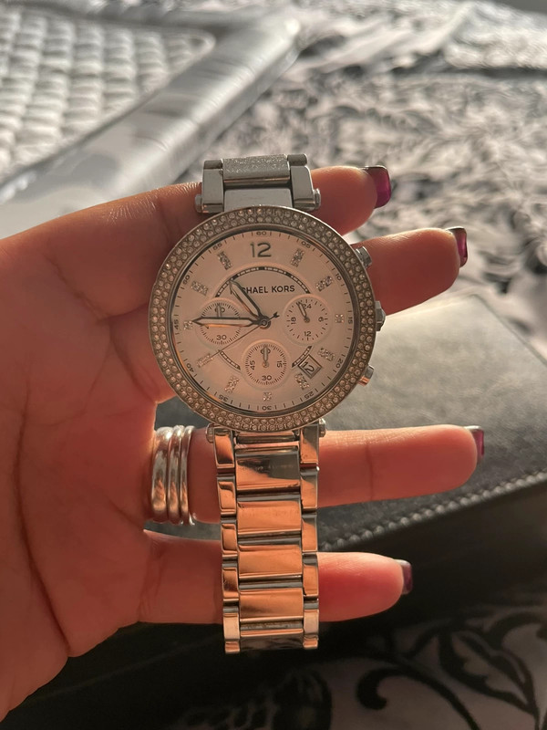 Gold and silver michael kors watch sale