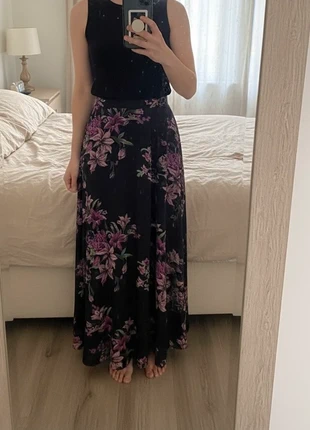 Jupe Longue Femme Fleurie en Satin Élégance Vintage et Bohème, marca: Maison Aurore, estado: Muy bueno, tamaño: M / 38 / 10, 44,00 €, 46,90 € Protección al comprador incluida