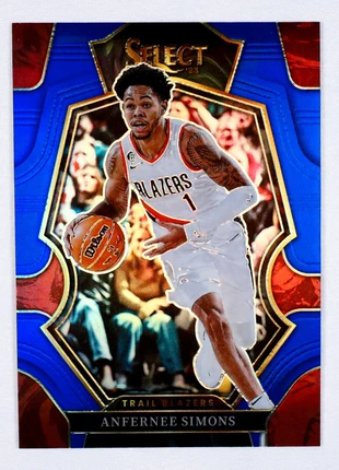 2022-23 Panini Select Basketball Anfernee Simons Blue Prizm Premier Level #142, marque: Panini, état: Très bon état, 5,90 €, 6,90 € Protection acheteurs (Pro) incluse