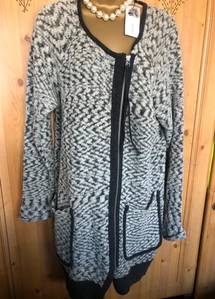 Part two grey long zip pockets cardigan size M-L RRP £ 129,95, brand: PART TWO, condition: New with tags, size: L / UK 16-18, £20.00, £21.70 includes Buyer Protection