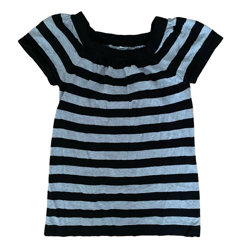 Black and grey striped tunic 1