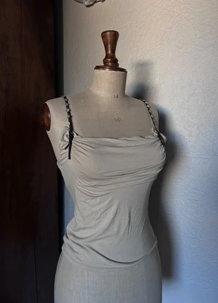 Top beige SANDRO à bretelles bijoux – Taille 2 (36/38), merk: Sandro, staat: Heel goed, maat: S / 36 / 8, € 20,00, € 21,70 inclusief Kopersbescherming