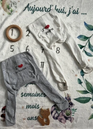Lot 2 collants mixtes 18/20 12-18-24mois, brand: PAS, condition: Very good, size: 12-18 months / 80 cm, €4.00, €4.90 includes Buyer Protection