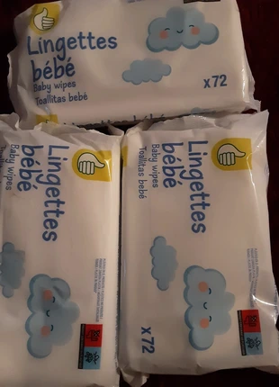 3 paquets de Lingettes Bébé Douces et Pratiques – neuf, marque: Auchan, état: Neuf avec étiquette, 3,50 €, 4,38 € Protection acheteurs incluse