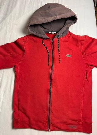 Pull Lacoste rouge zip, marke: Lacoste, zustand: Sehr gut, größe: M, 19,00 €, 20,65 € inklusive Vinted-Käuferschutz
