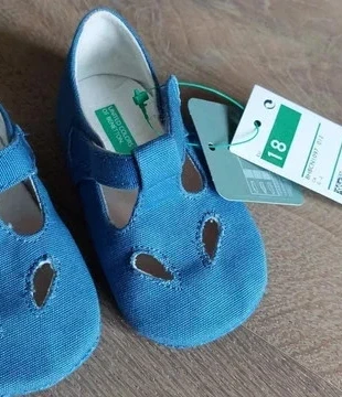 👶 ScarpetteOcchiDiBue, merk: United Colors of Benetton, staat: Heel goed, maat: 18, € 5,00, € 5,95 inclusief Kopersbescherming