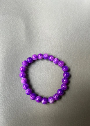 Bracelet perle violet, état: Neuf sans étiquette, 2,00 €, 2,80 € Protection acheteurs incluse