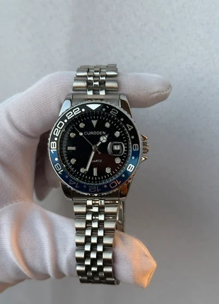 Orologio da uomo con ghiera girevole in acciaio argento e blu batman gmt master 2 cintruino a maglia, état: Neuf sans étiquette, taille: 39–42 mm, 15,00 €, 16,45 € Protection acheteurs incluse