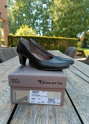 Tamaris pump leder zwart maat 37, marque: Tamaris, état: Très bon état, taille: 37, 5,00 €, 5,95 € Protection acheteurs incluse