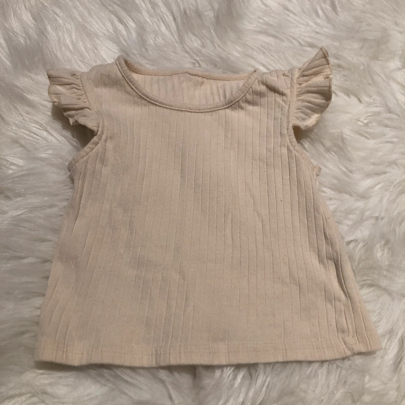 Cream/beige 2T toddler girl shirt/top 1