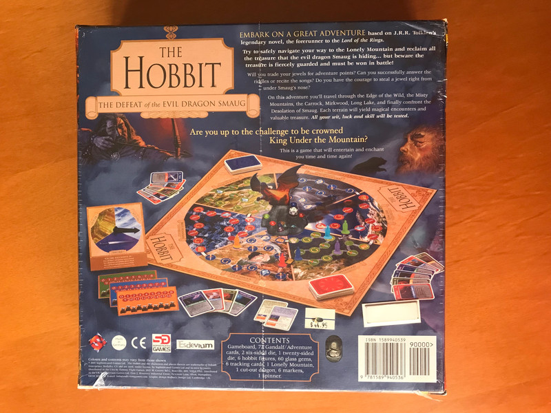 The Hobbit: The Defeat of the Evil Dragon Smaug - Board Game - Fantasy Flight - 2001 - Nuovo New! 2