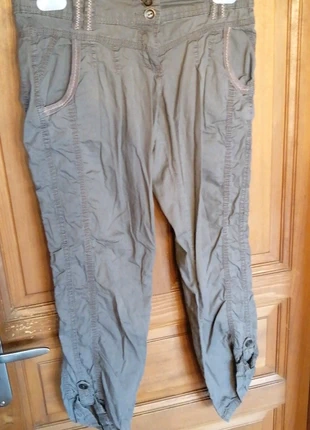 pantalon en toile de coton Promod marron glacé, marke: Promod, zustand: Sehr gut, größe: S / 36 / 8, 7,00 €, 8,05 € inklusive Vinted-Käuferschutz