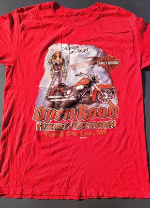 T Shirt Graphic Harley Davidson Club "Fond du lac Wisconsin" - Rouge (Taille: M), marke: Harley Davidson, zustand: Sehr gut, größe: M, 12,50 €, 13,83 € inklusive Vinted-Käuferschutz