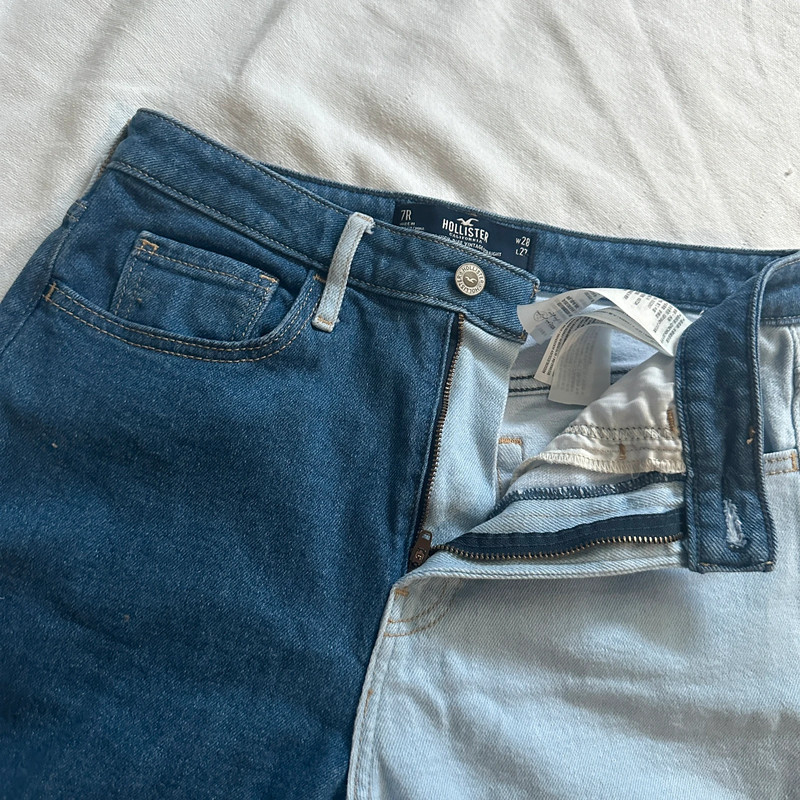 hollister patchwork denim jeans size 28 3