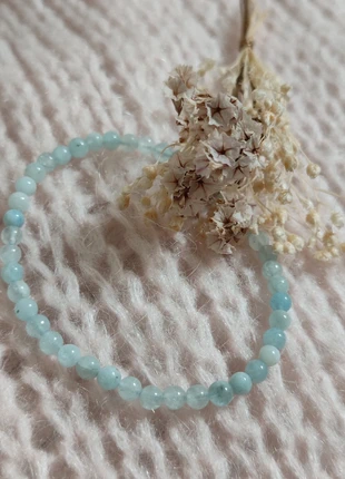 Bracelet lithotherapie en aigue marine , marque: lithotherapie, état: Très bon état, 12,00 €, 13,30 € Protection acheteurs incluse