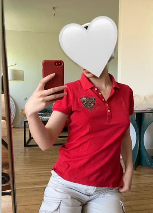 Polo rouge, marke: Napapijri, zustand: Gut, größe: M / 38 / 10, 3,00 €, 3,85 € inklusive Vinted-Käuferschutz