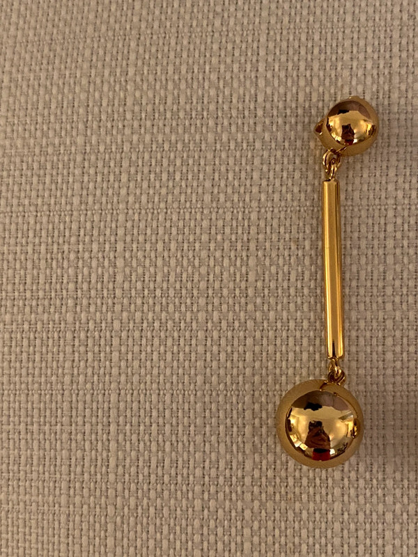 JCrew Gold Ball Drop Earrings 2