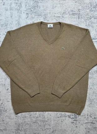🐊 Pull Lacoste Col V XXL (7) Beige Coton Acrylique Logo Brodé, marke: Lacoste, zustand: Sehr gut, größe: XXL, 69,99 €, 74,19 € beinhaltet Vinted-Käuferschutz Pro