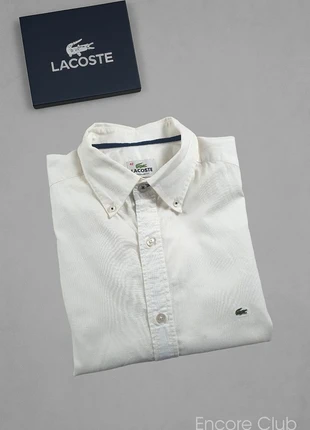 M-023 Chemise Lacoste Homme L Blanche Manches Courtes sans poche à la poitrine Regular Fit, brand: Lacoste, condizioni: Ottime, taglia: L, €25.00, €26.95 include la Protezione acquisti Pro