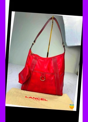Sac à main Lancel en cuir rouge vintage de luxe, marque: Lancel, état: Bon état, 51,00 €, 54,25 € Protection acheteurs incluse