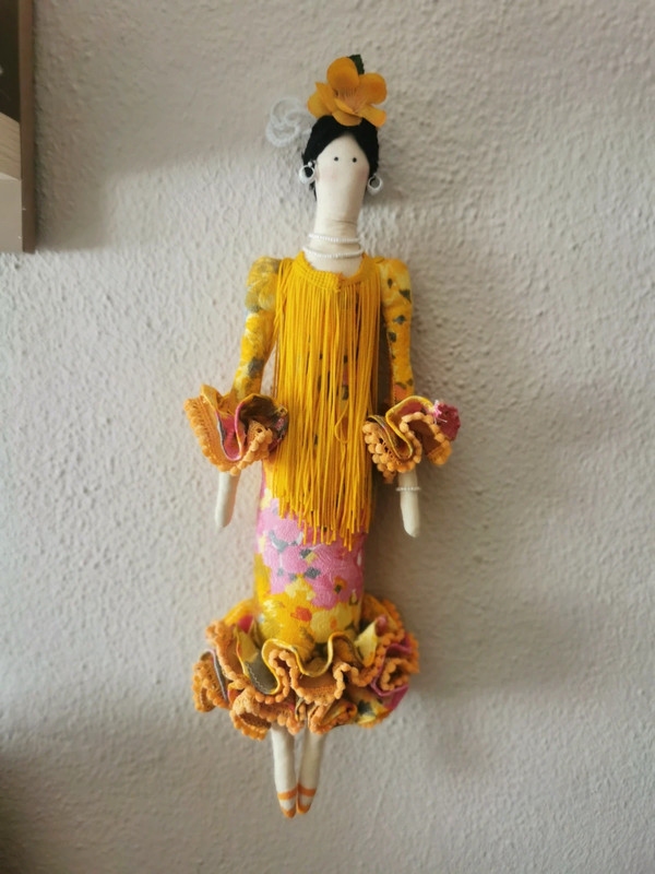 Muneca Tilda con vestido de flamenca Vinted