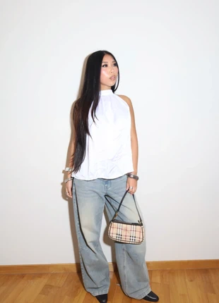 White Halter Open Back Top, marque: Vintage, état: Très bon état, taille: S / 36 / 8, 25,00 €, 26,95 € Protection acheteurs incluse