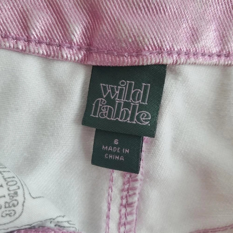 Wild Fable metallic pink denim skirt 3