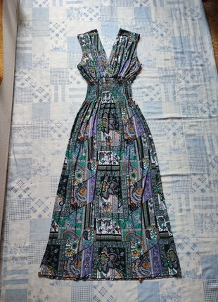 Abito lungo fantasia in stile etnico vestito estivo colorato/Boho long dress M/L 38/40, marque: Jia Jia, état: Neuf sans étiquette, taille: M / 38 / 10, 9,00 €, 10,15 € Protection acheteurs incluse