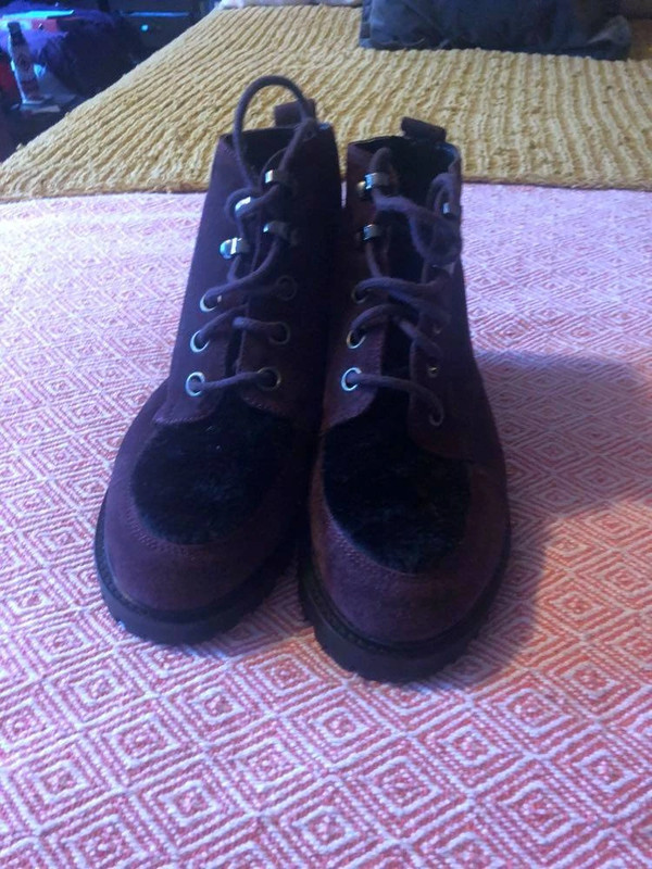 Purple boots clearance topshop